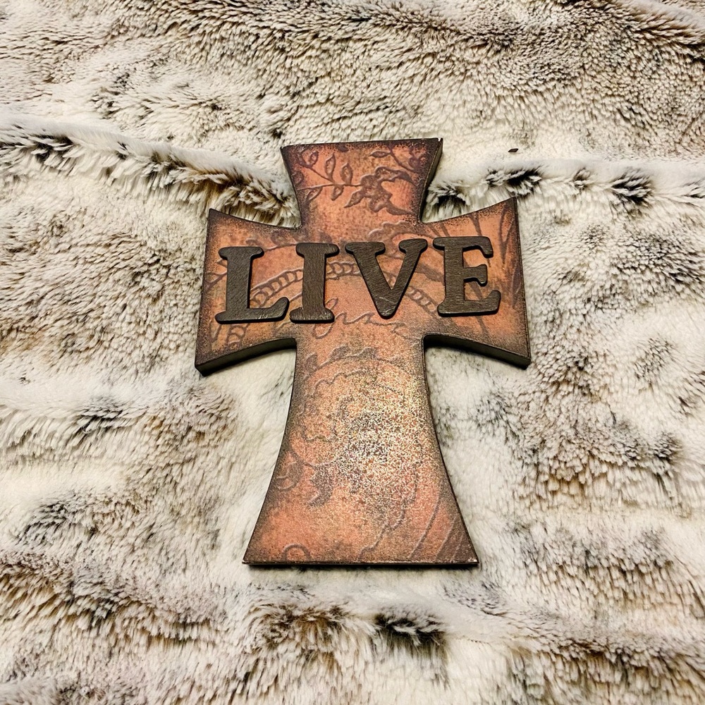 Live Cross Decoration.